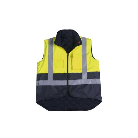 2W INTERNATIONAL Lime Yellow Body Warmer Vest, Small, Class 2 360VC-2 S
